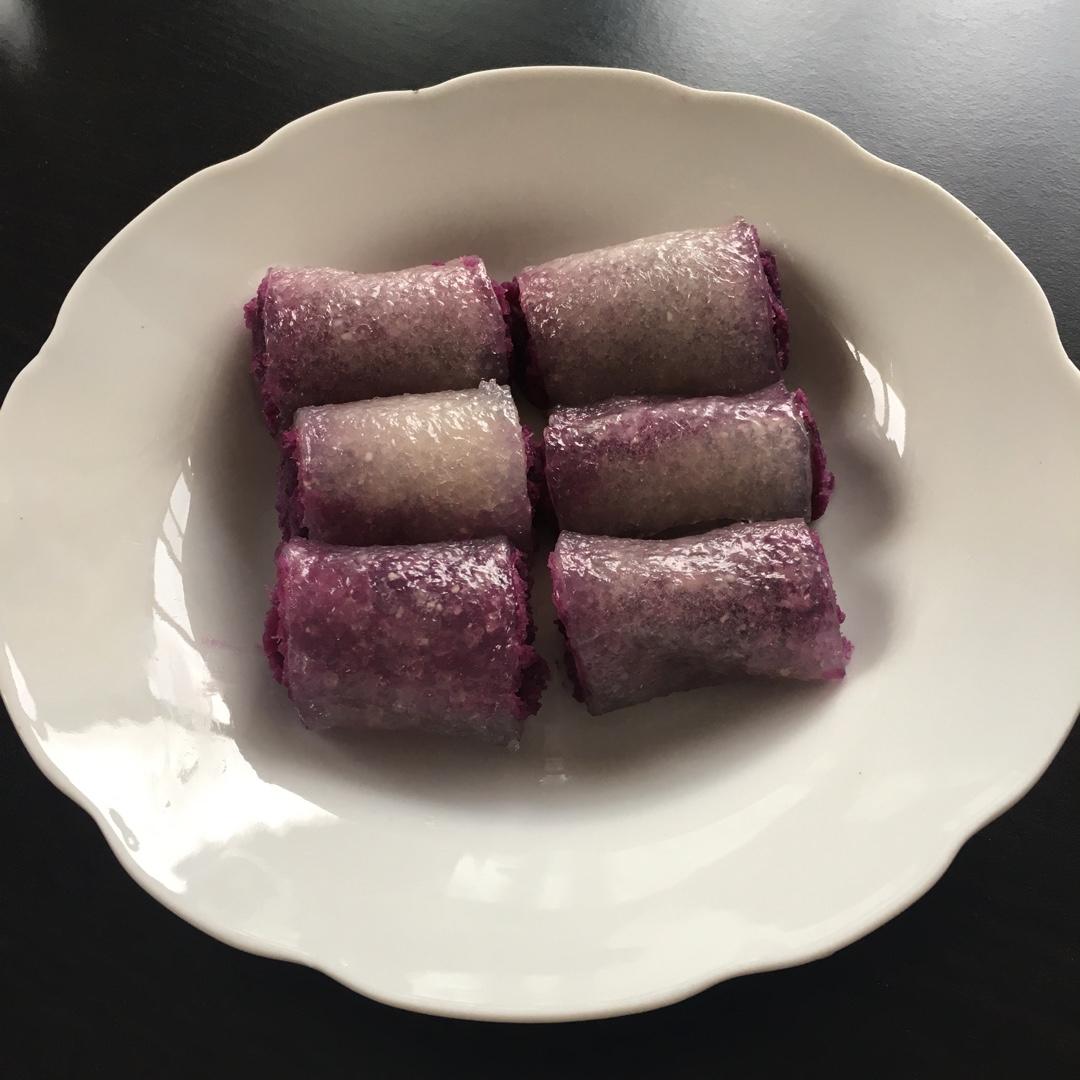水晶紫薯糕