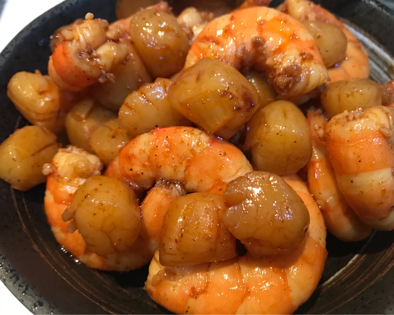 麻辣炝小海鲜，鲜贝对虾的做法