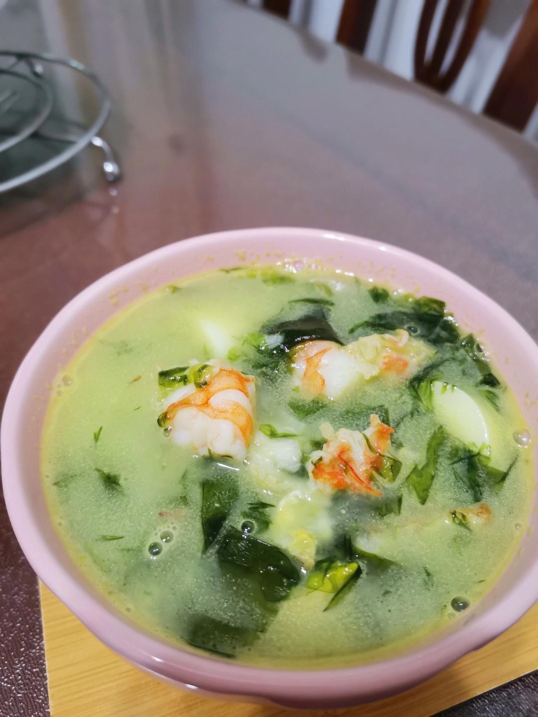 孩子增高汤 | 虾仁豆腐裙带菜汤