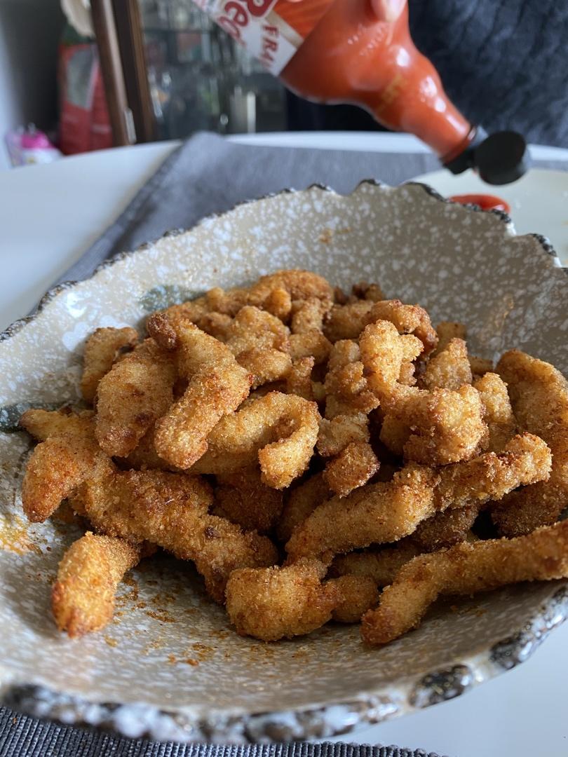 小时候路边摊的炸鸡柳🍿记忆中的香味儿😌