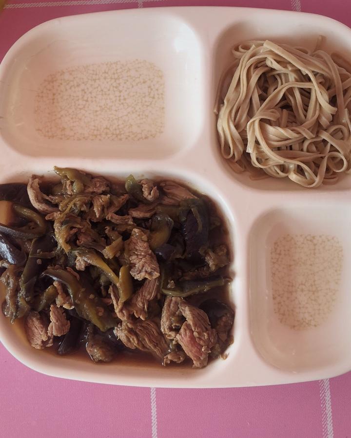 减脂茄子炒牛肉