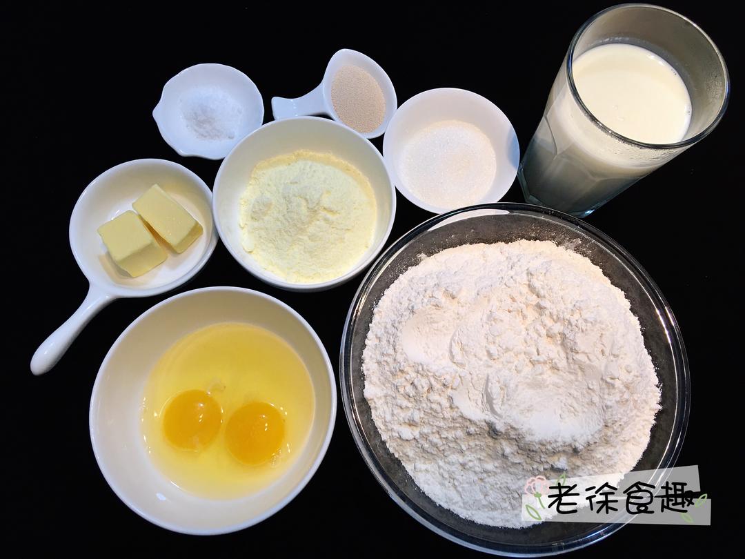 纯奶手撕吐司的做法 步骤1