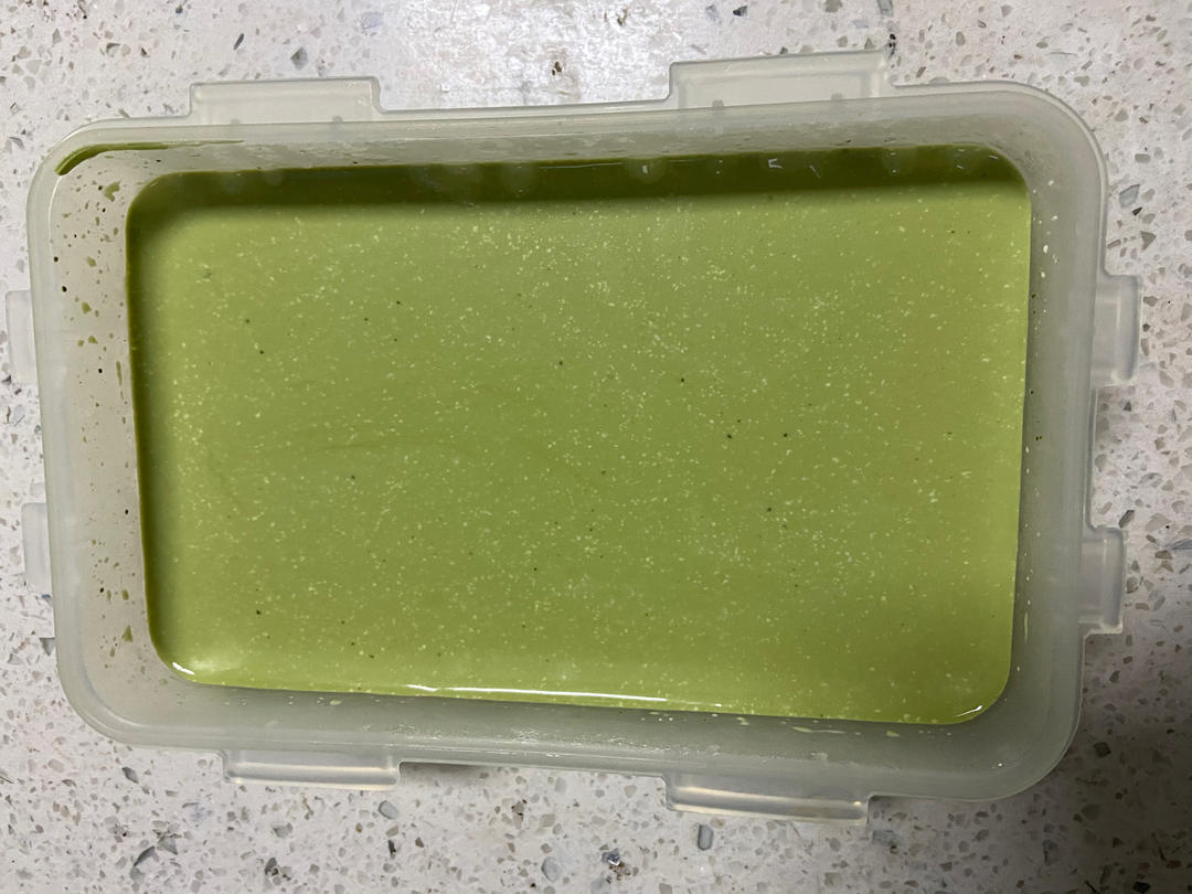 免烤箱❗搅一搅就成功的抹茶奶冻😋