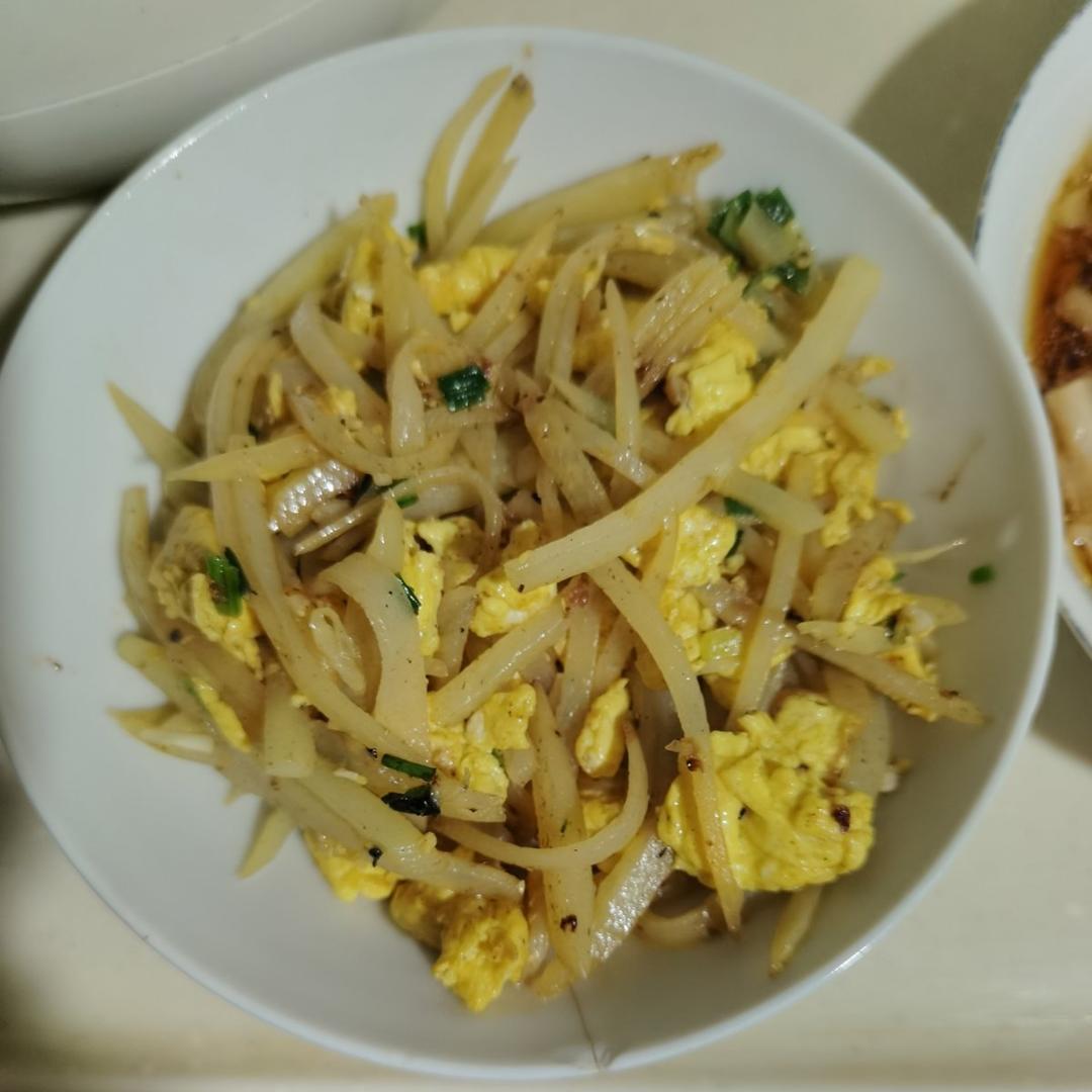 巨香的土豆丝炒鸡蛋