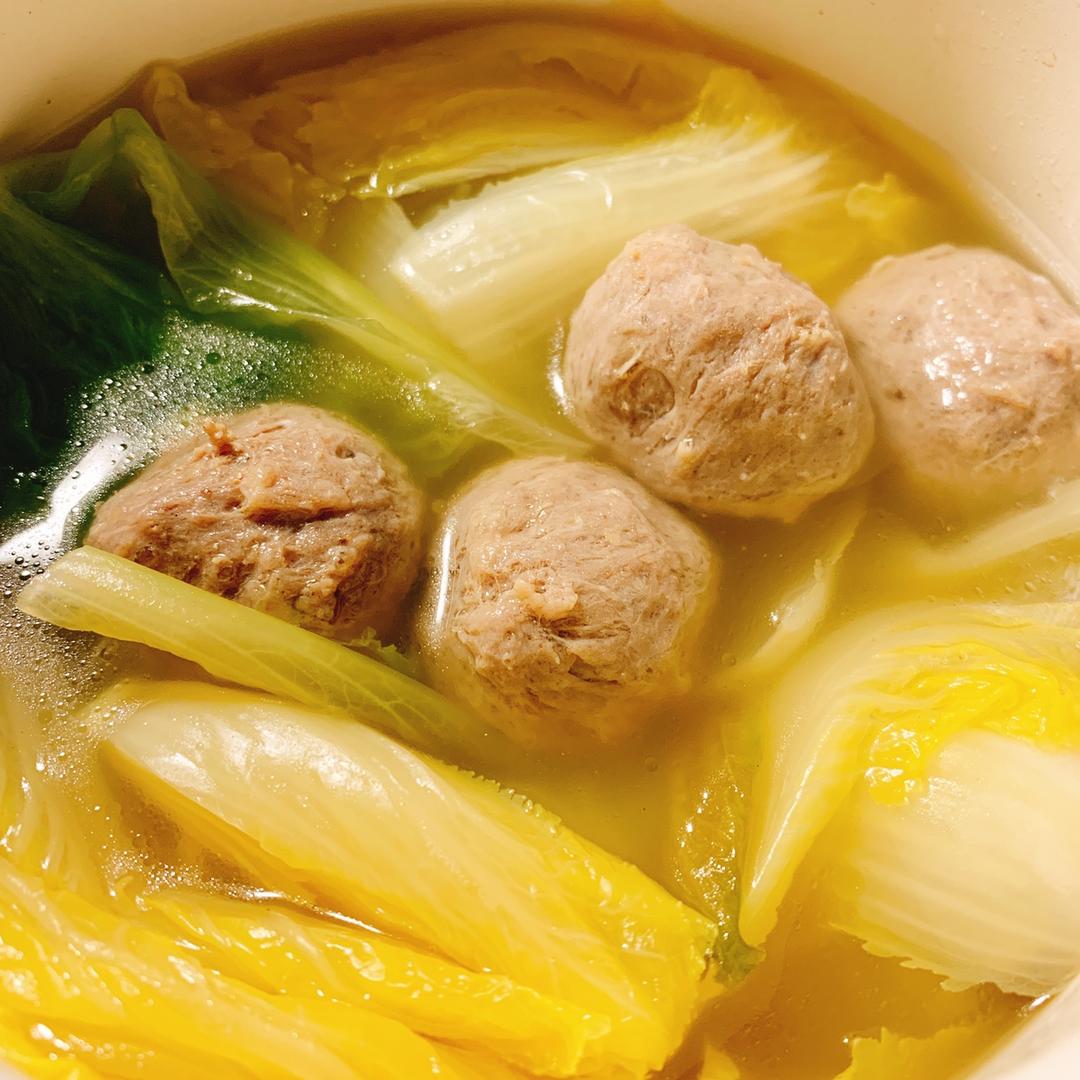 一颗柠檬茶qaq做的潮汕清汤牛肉丸
