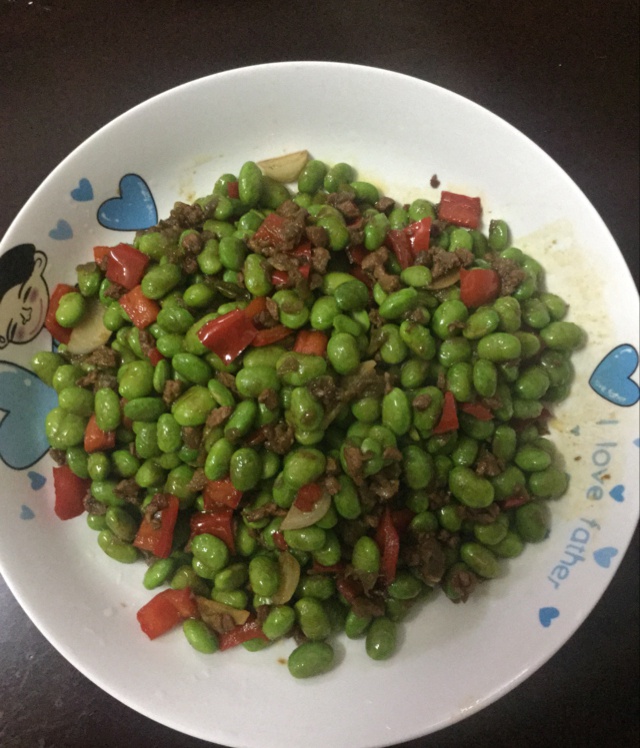 下饭菜 肉末毛豆