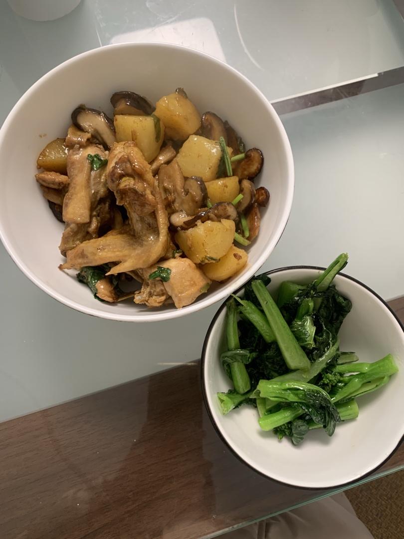 好吃的香菇焖鸡