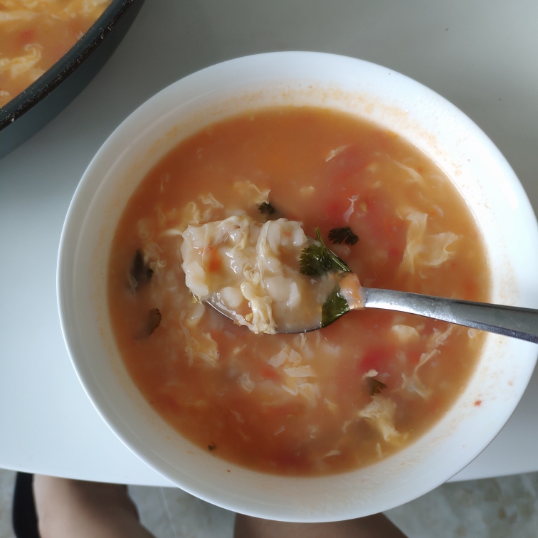 最爱酸溜溜西红柿噶瘩汤的做法