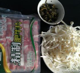 酸菜肥牛金针菇