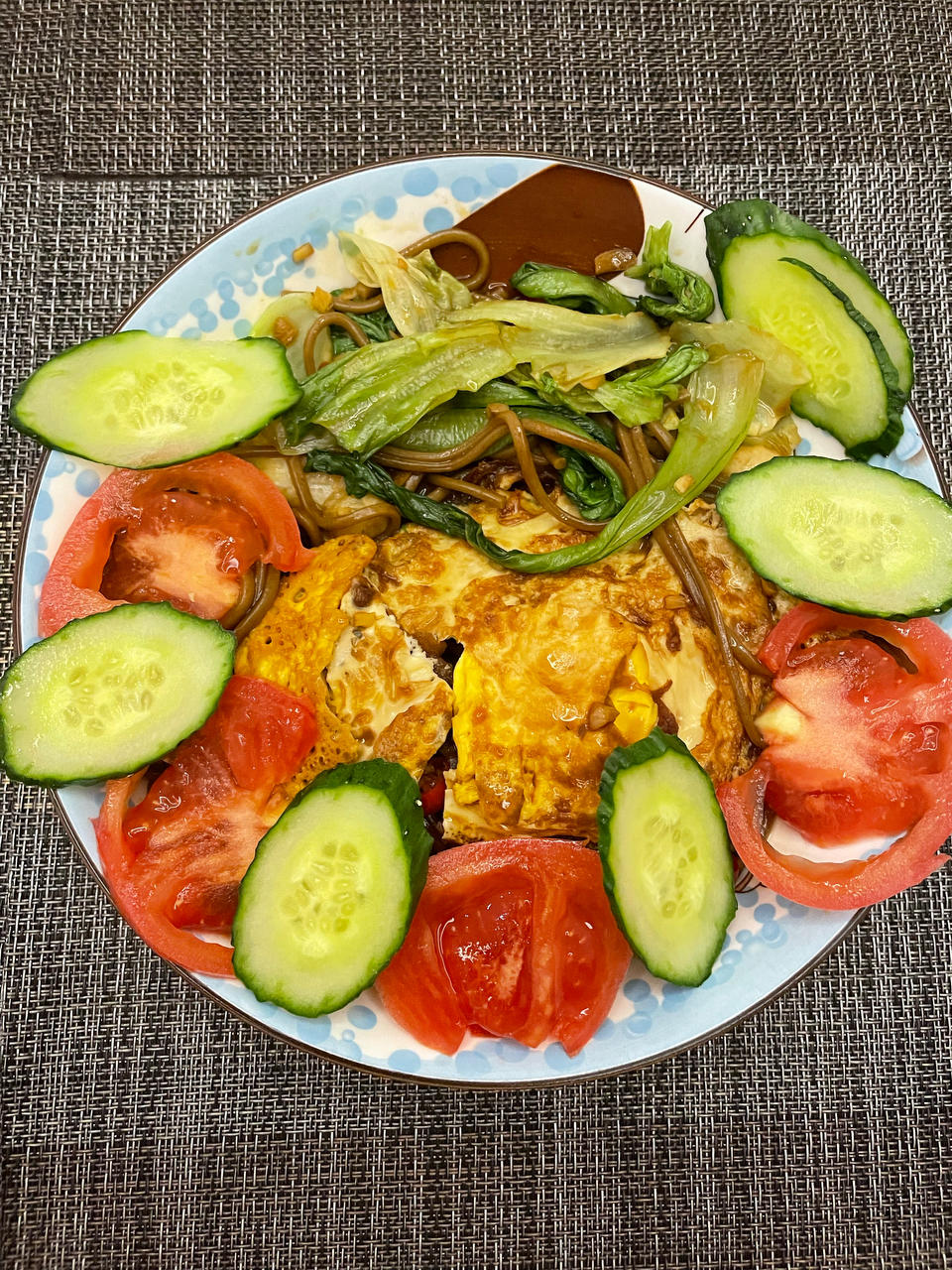 减脂荷包蛋焖荞麦面