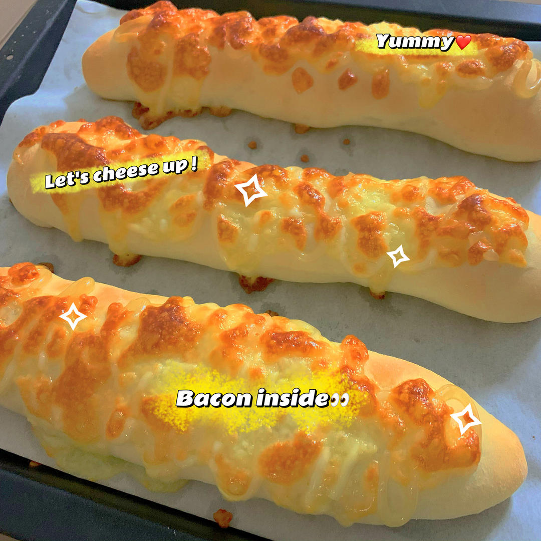 肉松培根面包