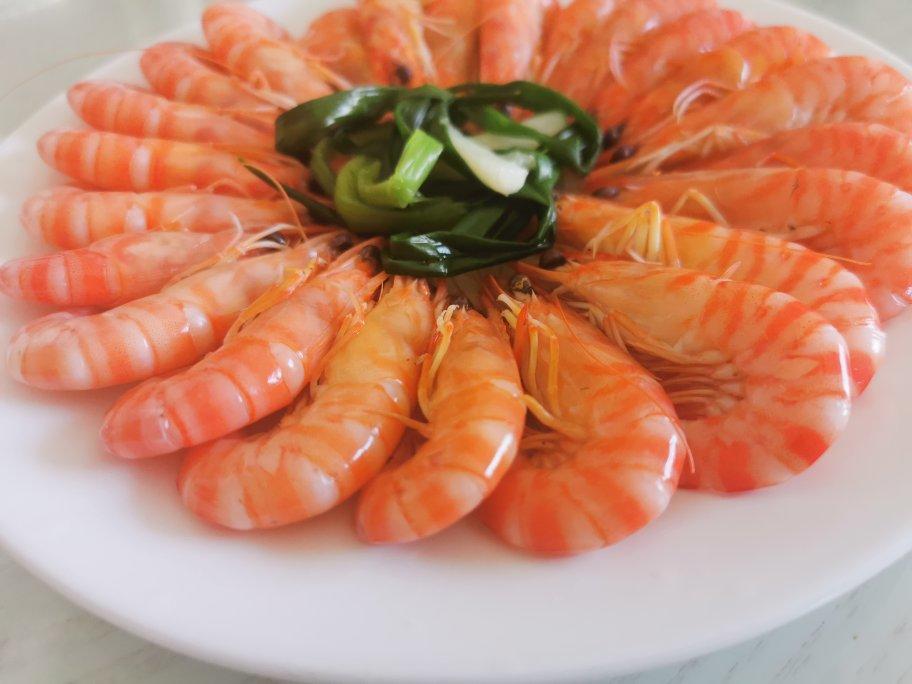 唐糖661做的白灼斑节虾附蘸料