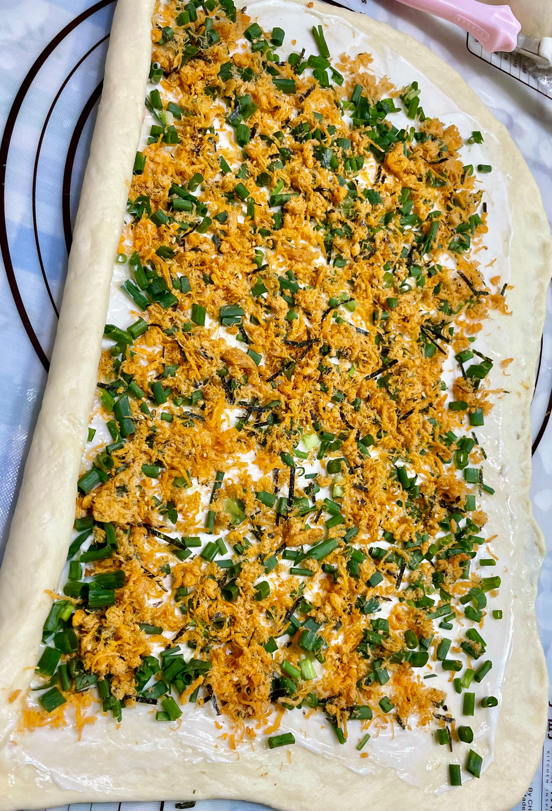 香葱肉松手撕吐司