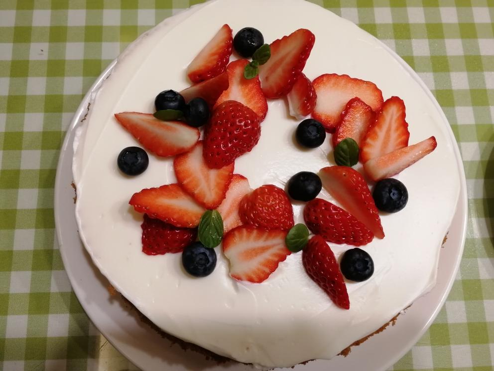 酸奶裸蛋糕8寸的做法