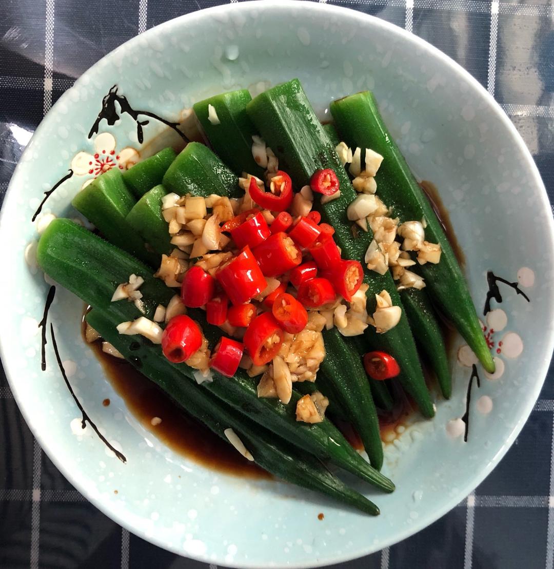 油淋秋葵．日食記