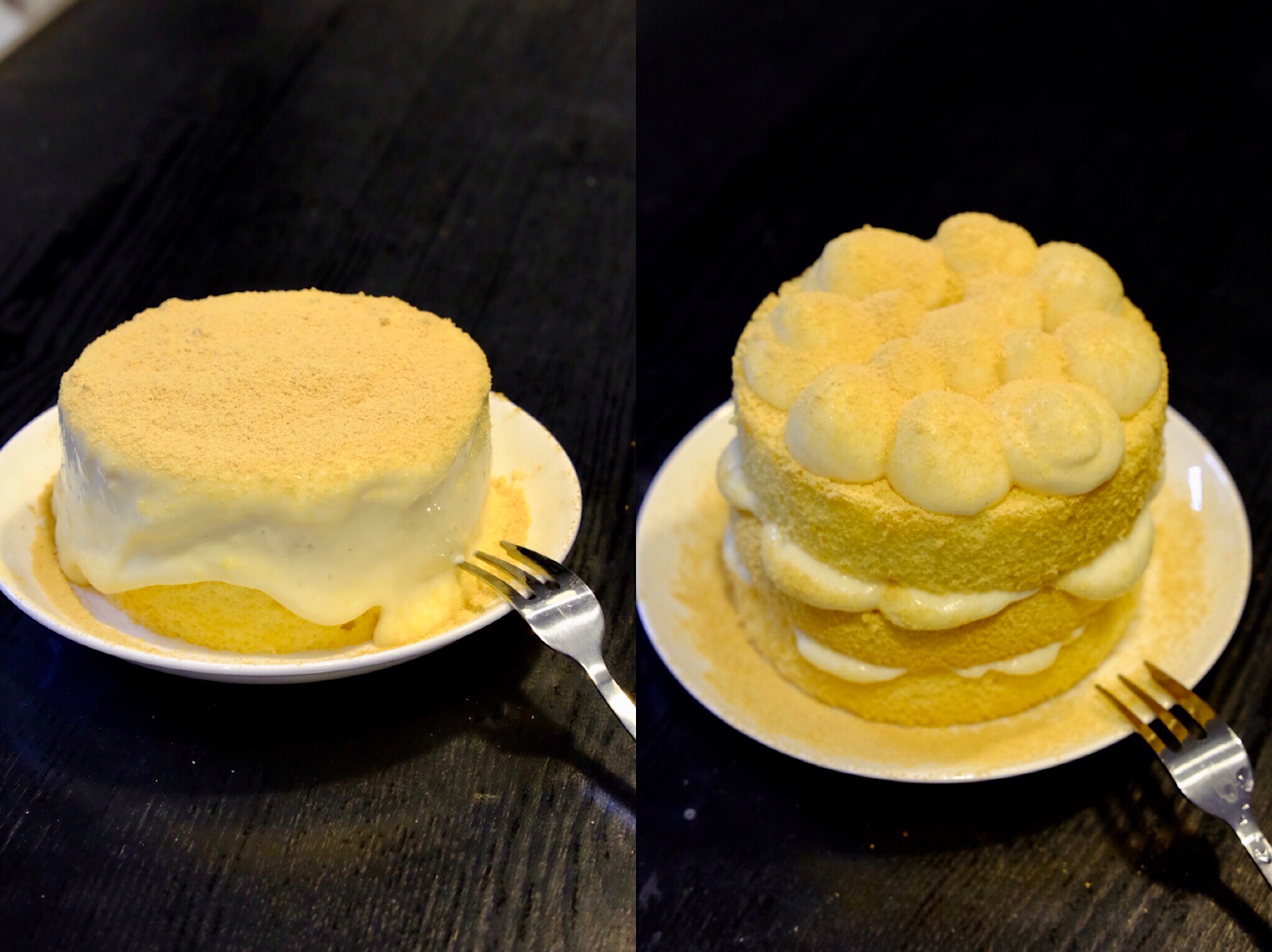 无油低卡 豆乳咸奶盖爆浆蛋糕|低糖超低脂豆乳盒子的做法