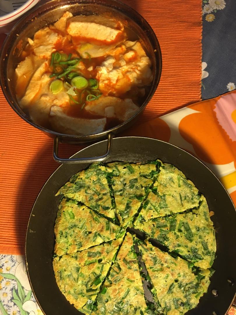 韭菜鸡蛋饼