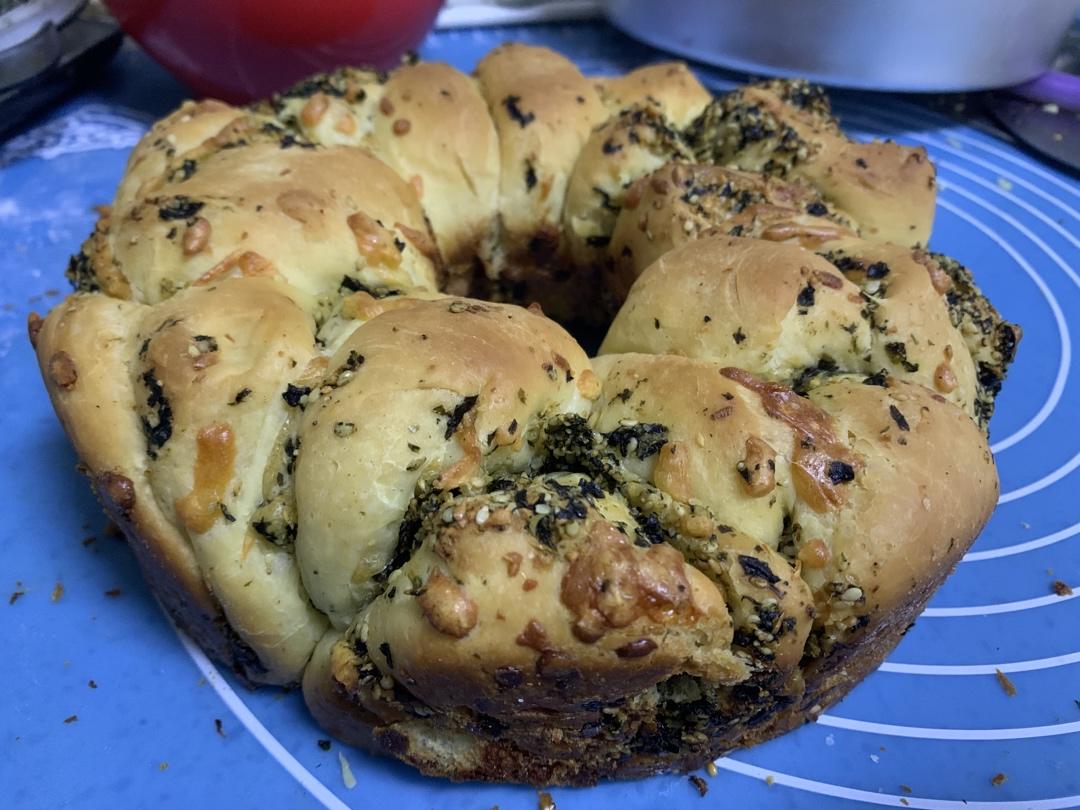 蒜香海苔奶酪手撕包