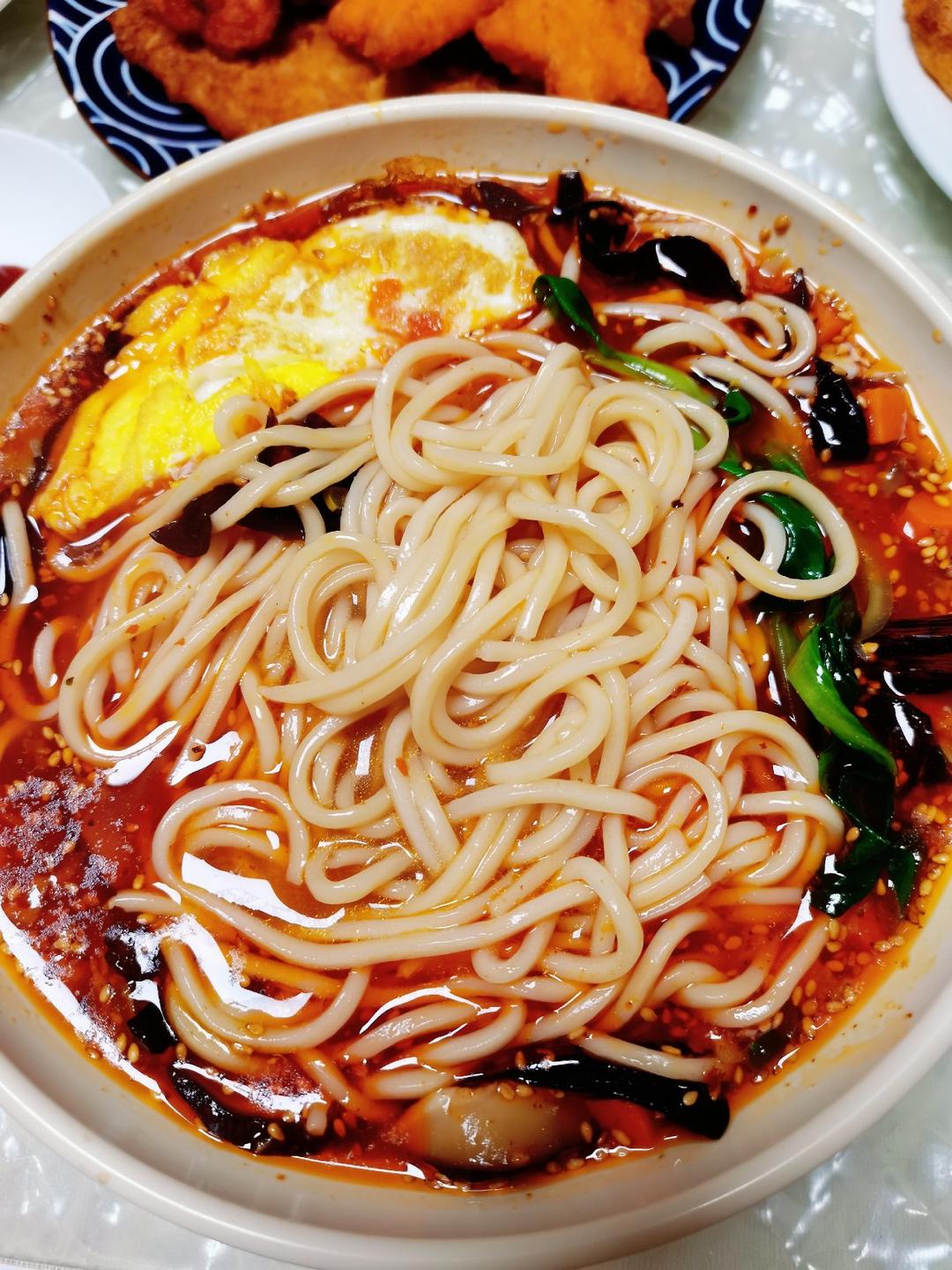 豆浆不加糖cg做的酸汤面