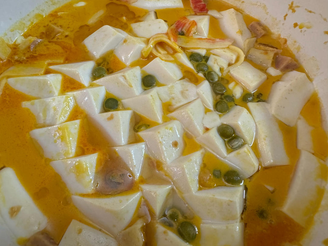 老丁的私房菜-蟹黄豆腐