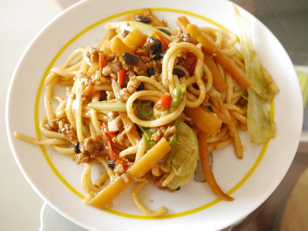 老友炒面的做法