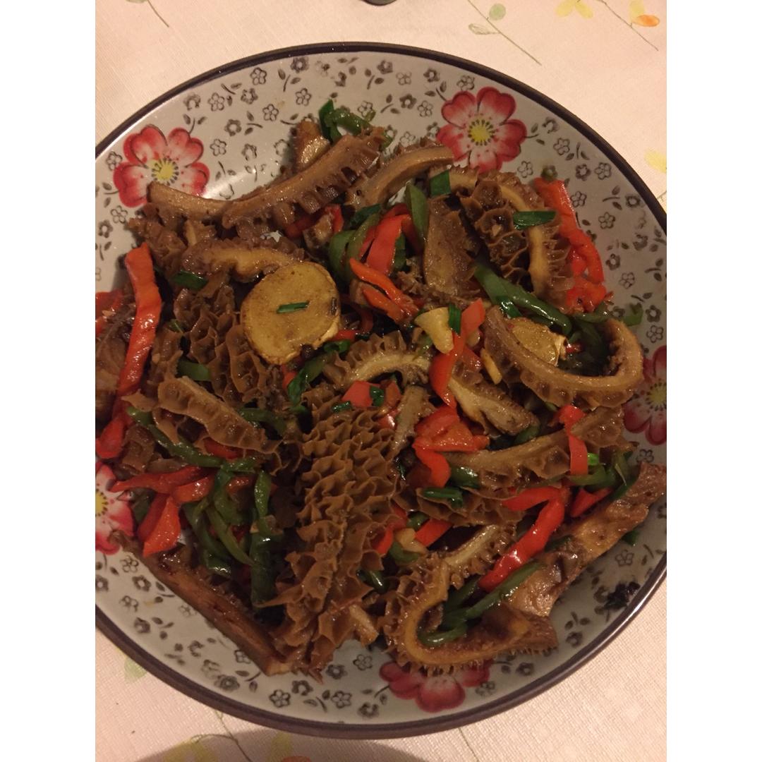 青椒炒牛肚
