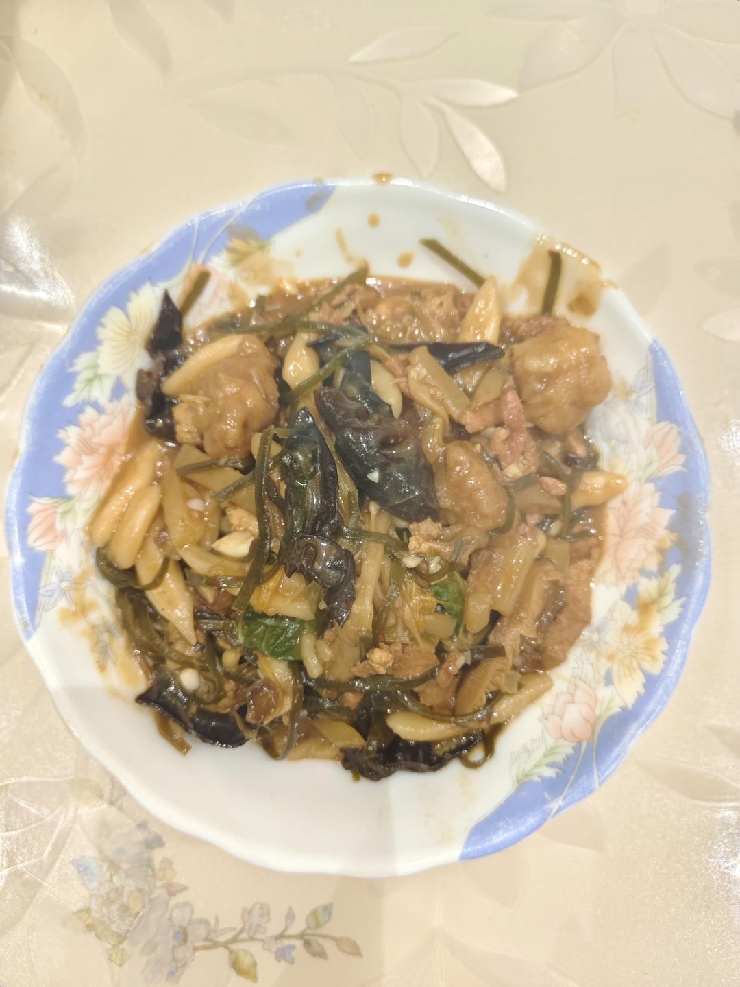 炝锅剪刀面(自用)