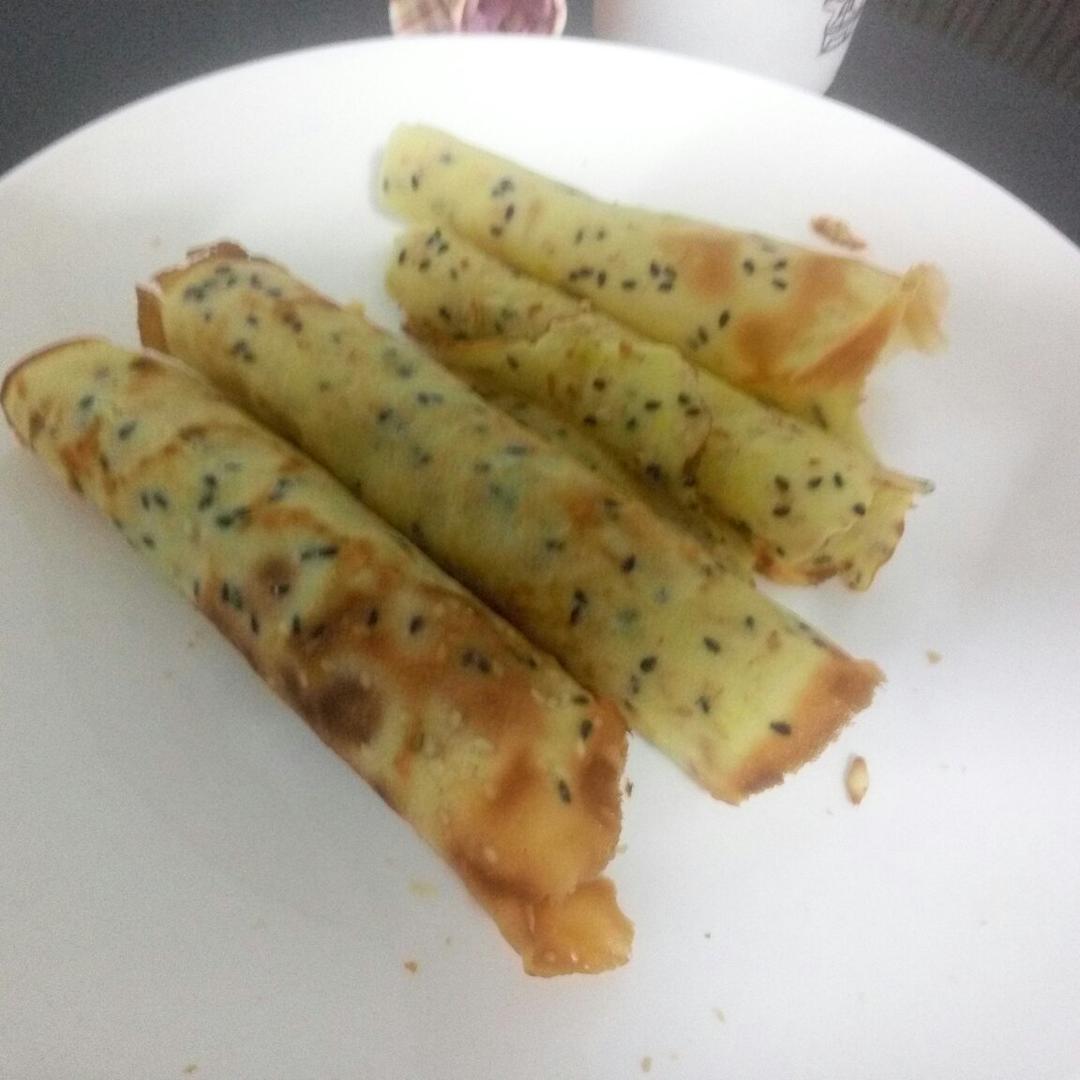 平底锅脆皮蛋卷