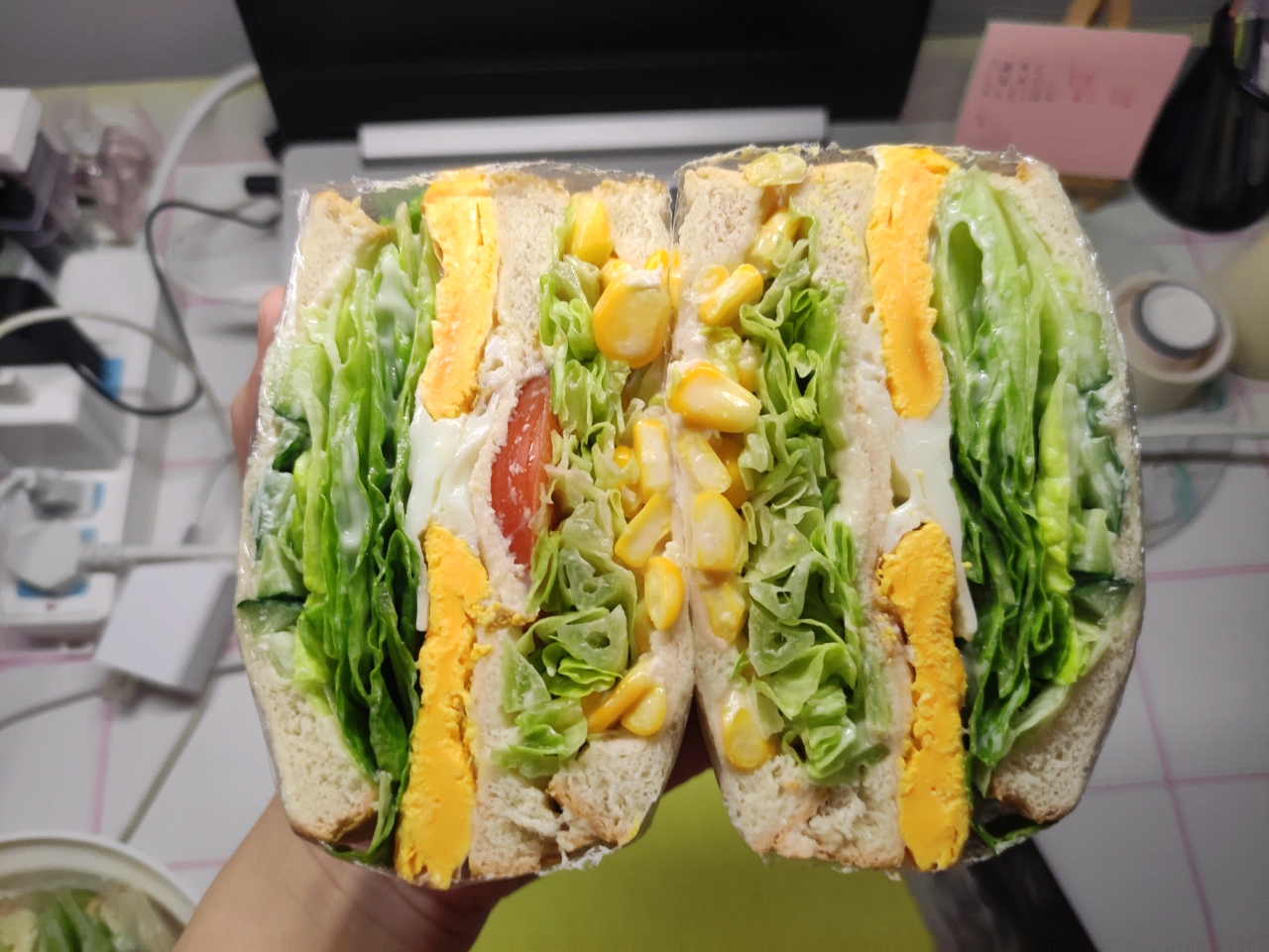快手早餐——自制蔬菜三明治
