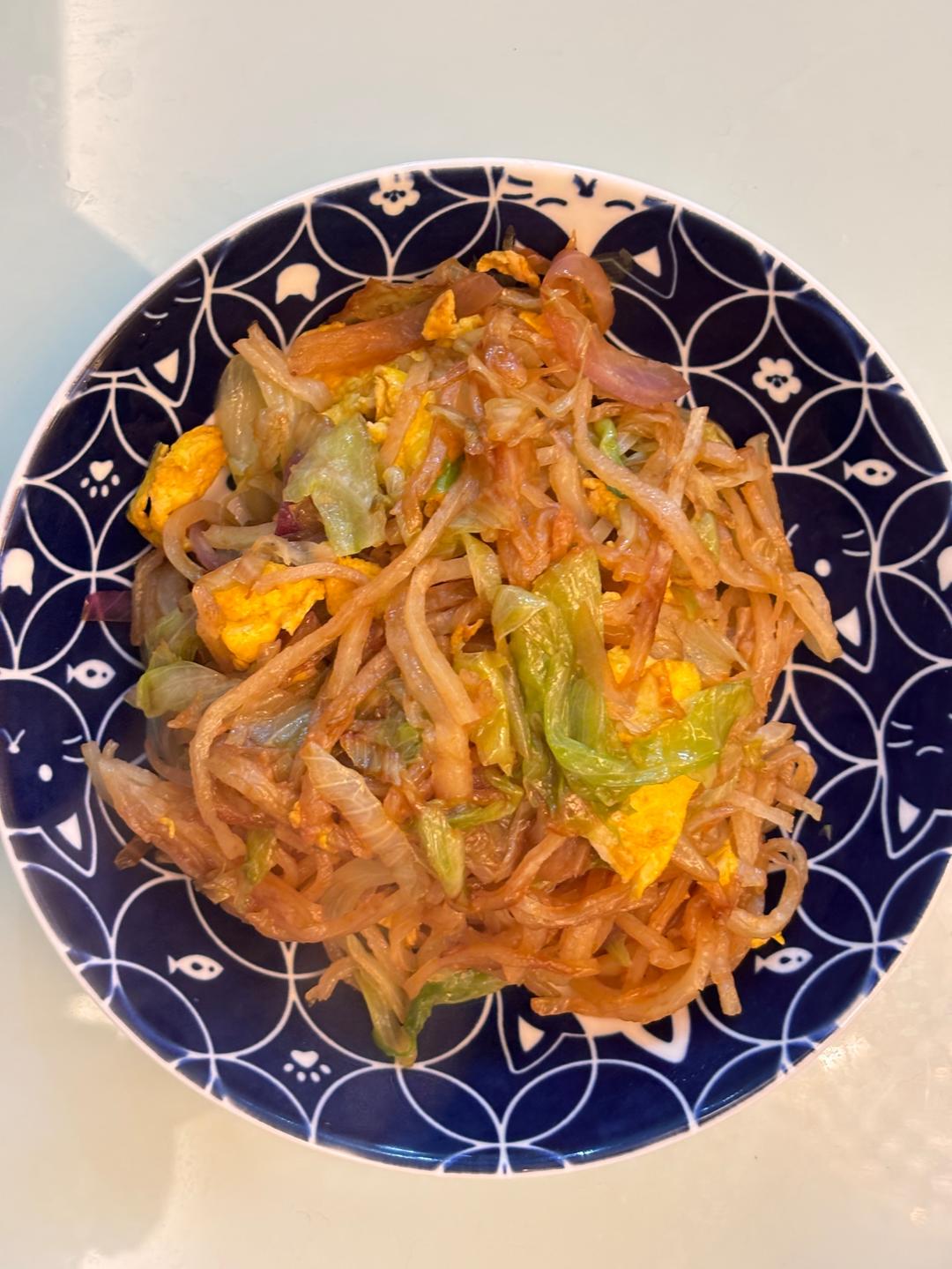 炒饼丝（饼丝可以自己做）