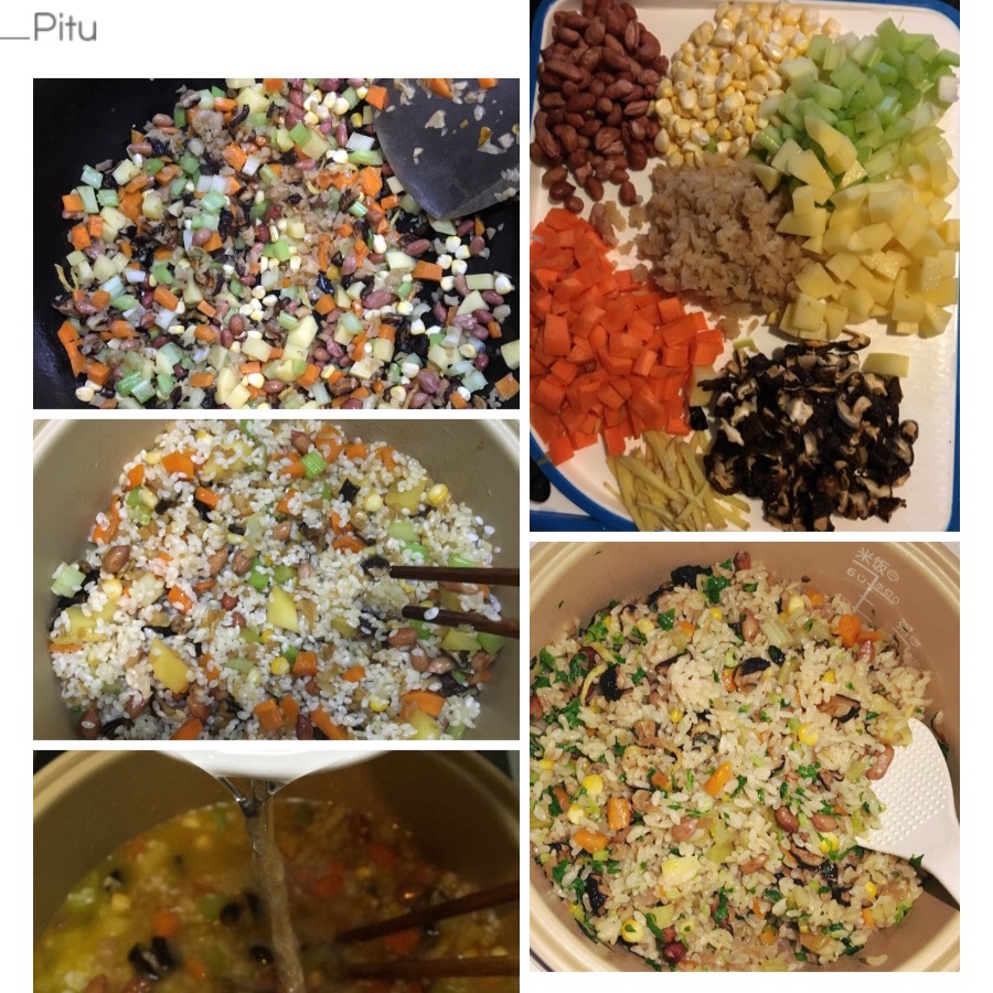 素菜闷饭