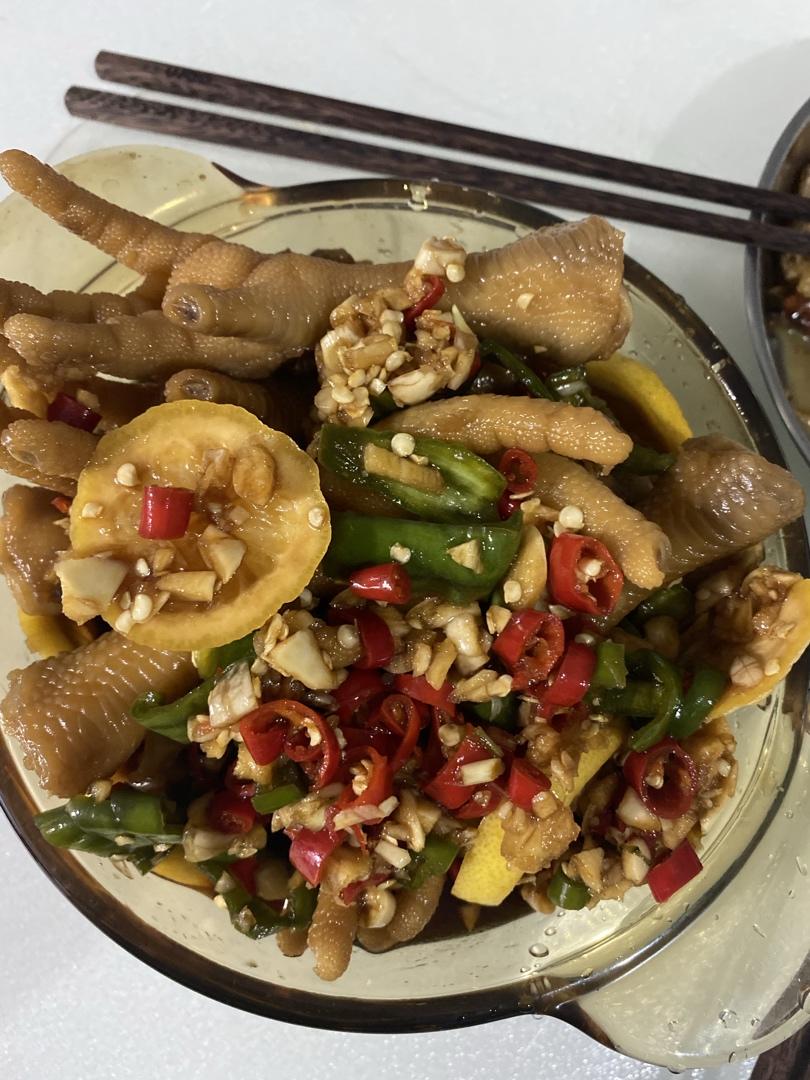 香辣蒜香凉拌爽脆鸡脚