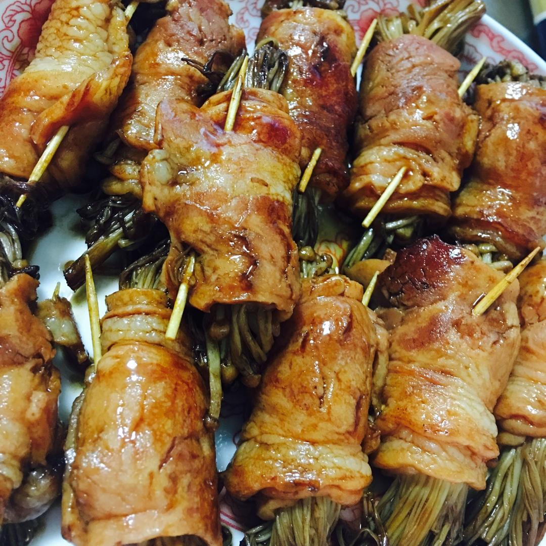 【金针菇培根卷】