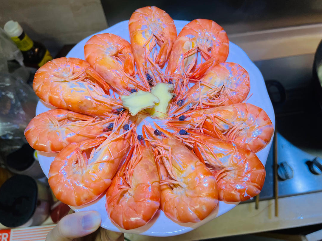 白灼斑节虾