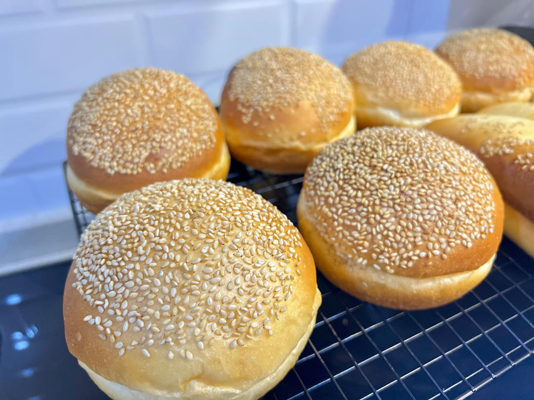 超~级松软的烫种汉堡胚