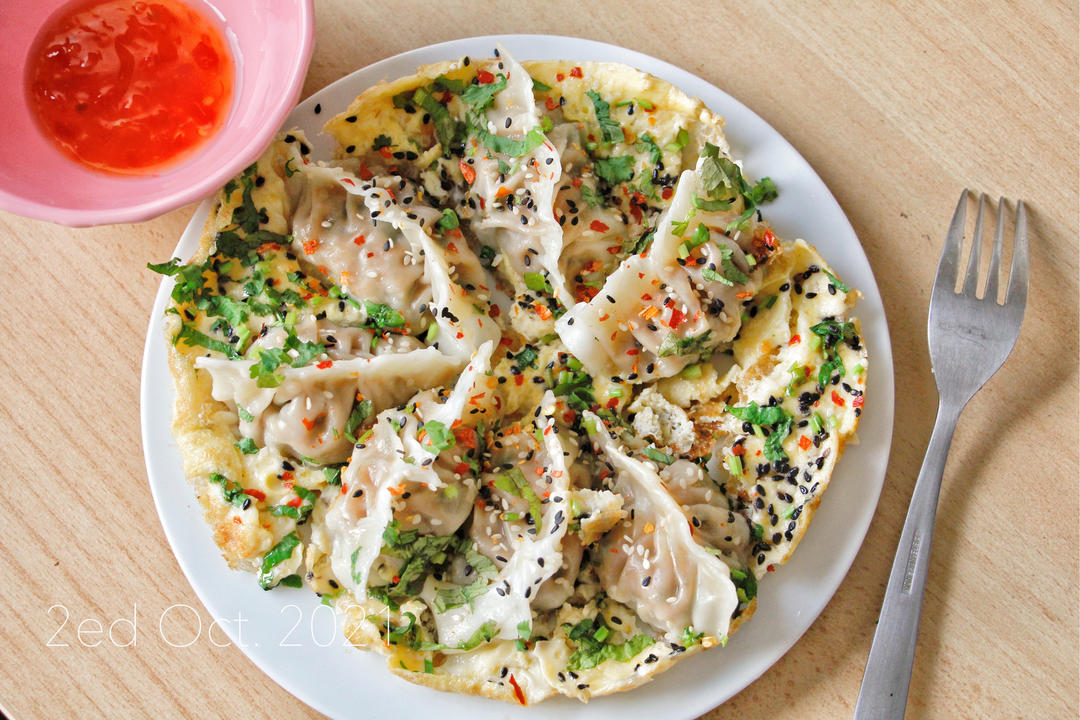 现包现煎抱蛋煎饺&附煎饺的包法