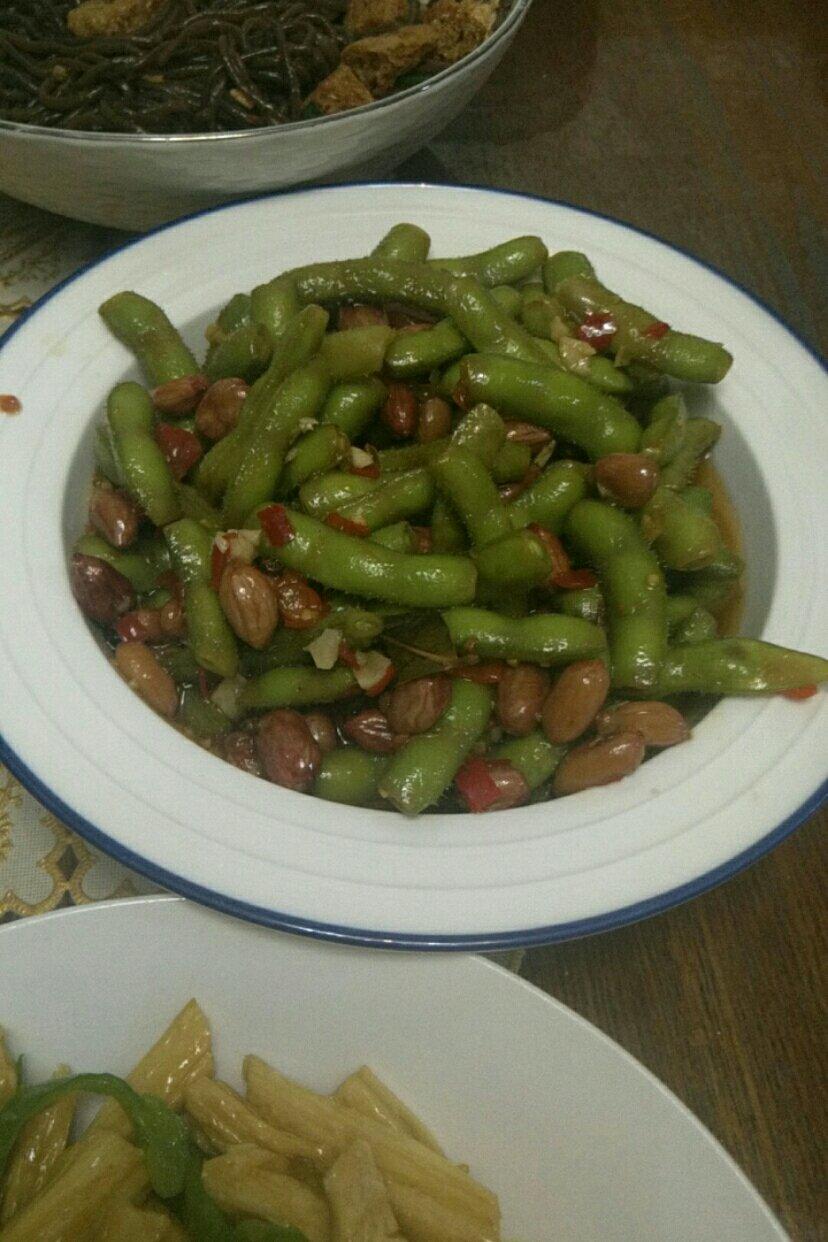 地道武汉菜，凉拌毛豆
