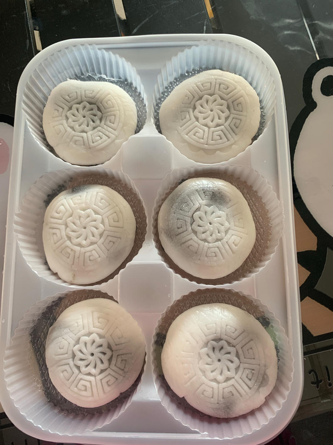 广东经典点心-豆沙水晶饼