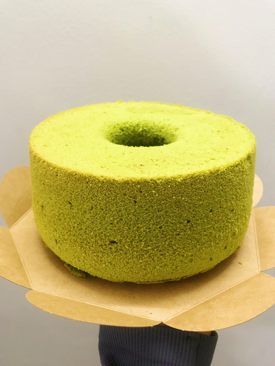 7寸中空日式抹茶戚风蛋糕