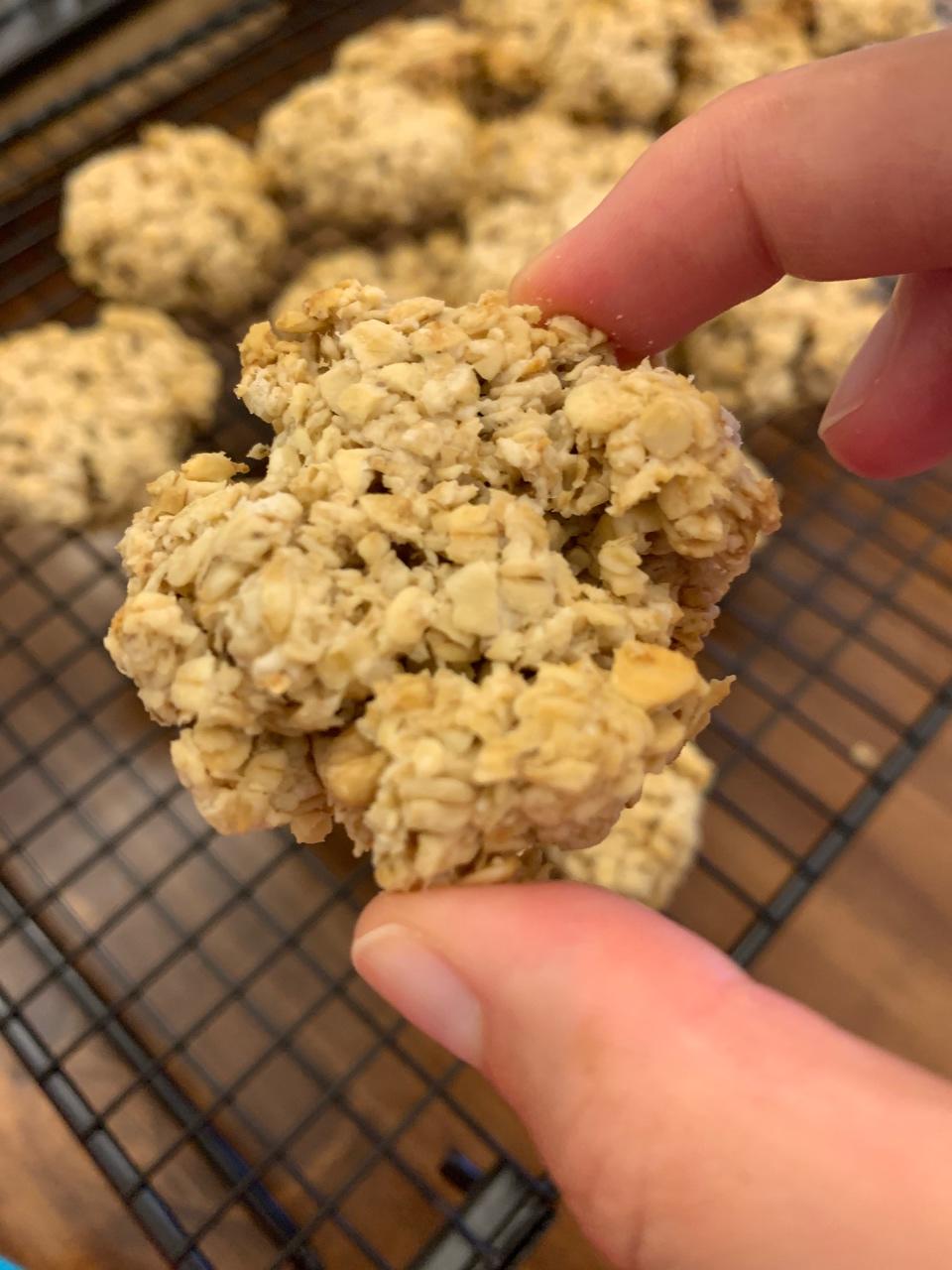 超简易、消耗库存的磨牙小零食坚果燕麦饼干🍪