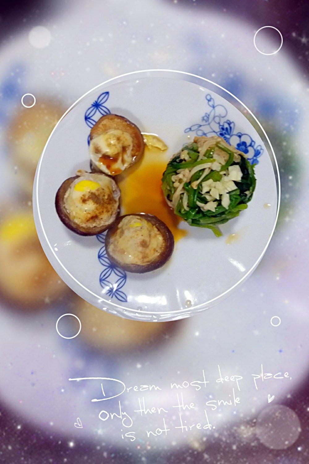 凉拌菠菜金针菇