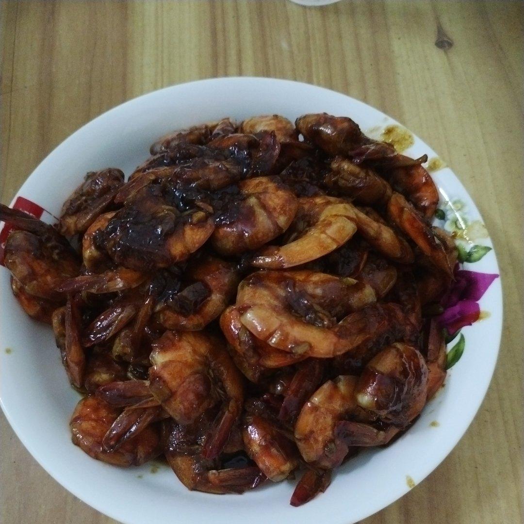 家庭版油焖大虾