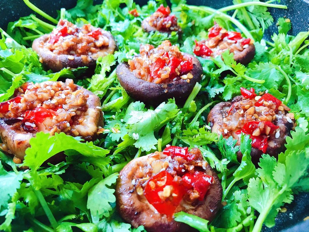 蒜蓉孜然烤香菇