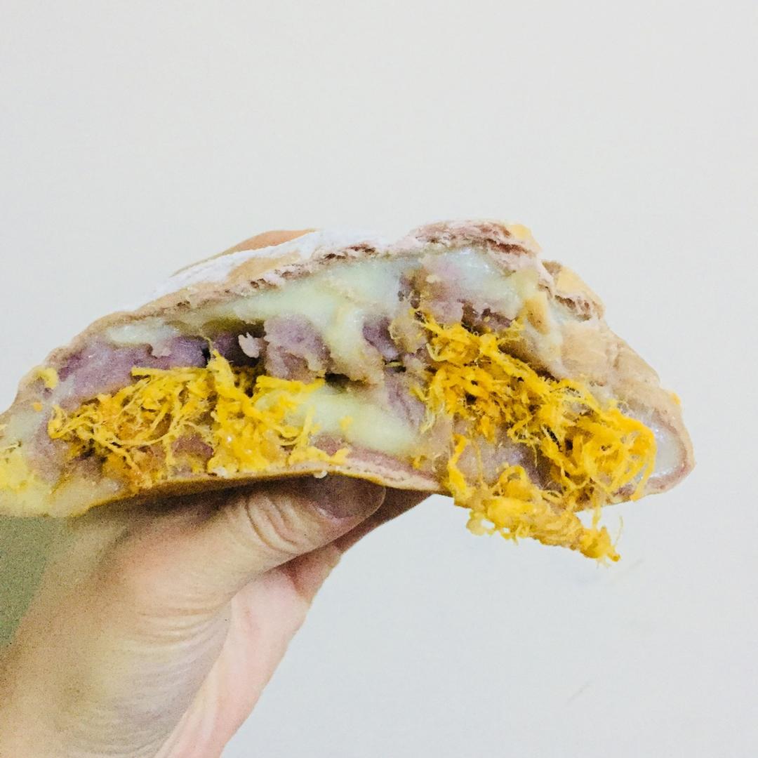 芋泥肉松麻薯软欧