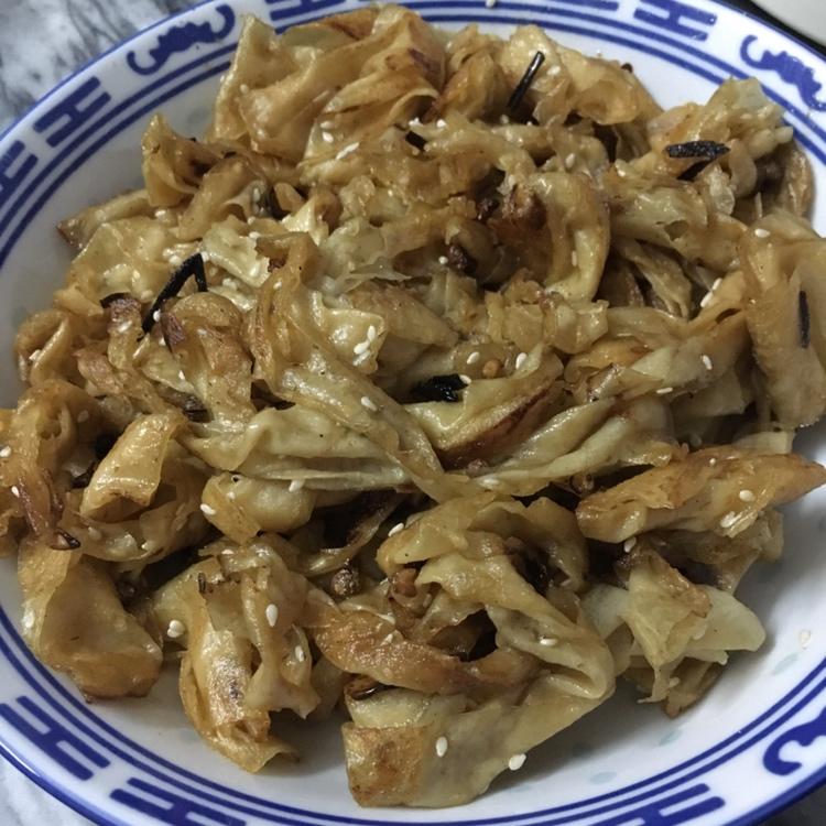 孜然豆腐皮的做法