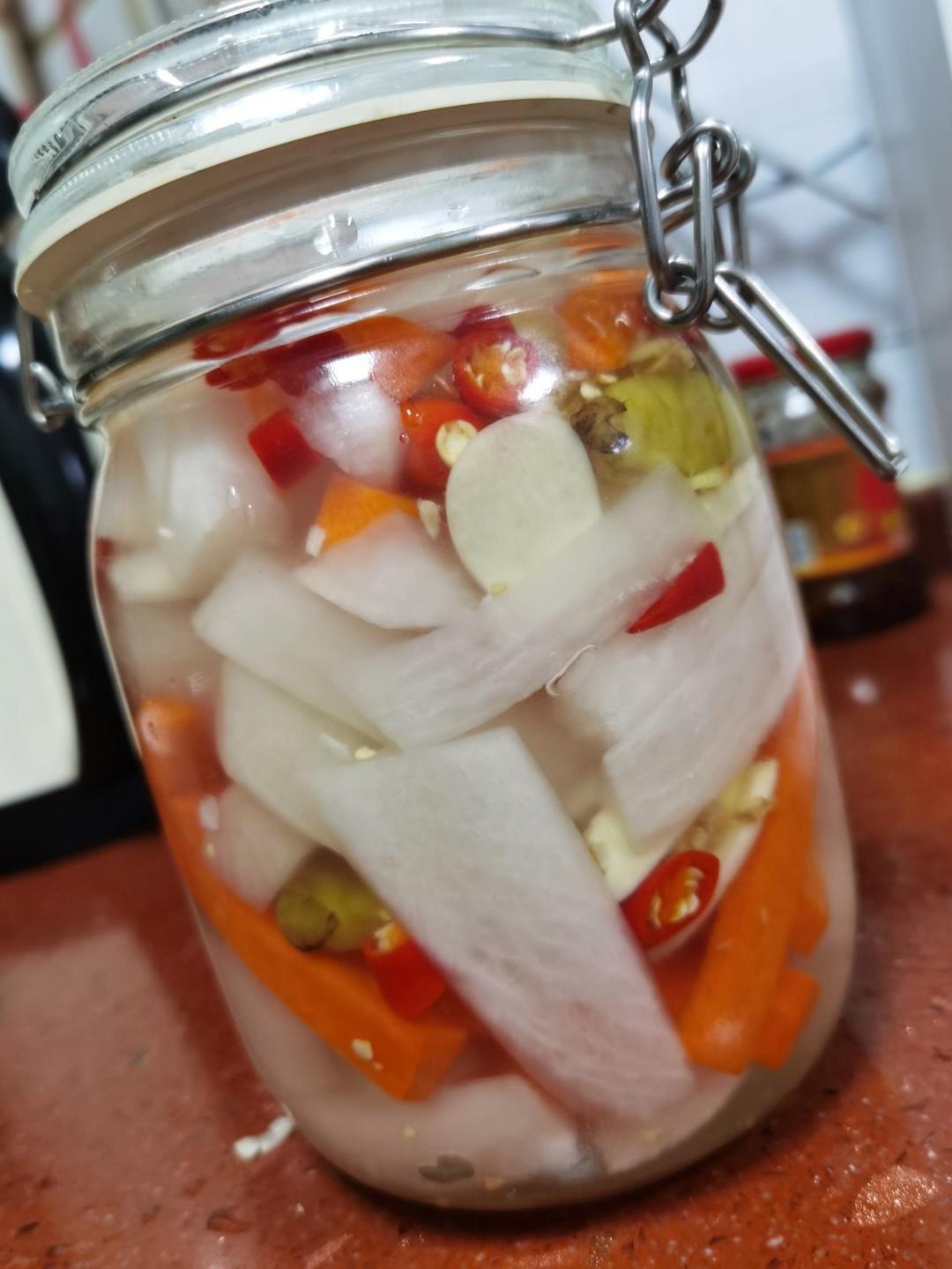 腌萝卜，酸甜爽口