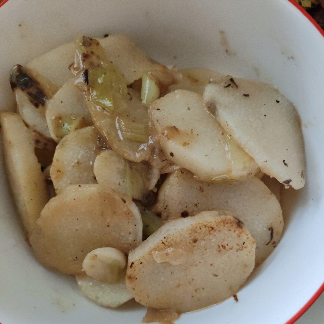 老丁的私房菜-清炒山药
