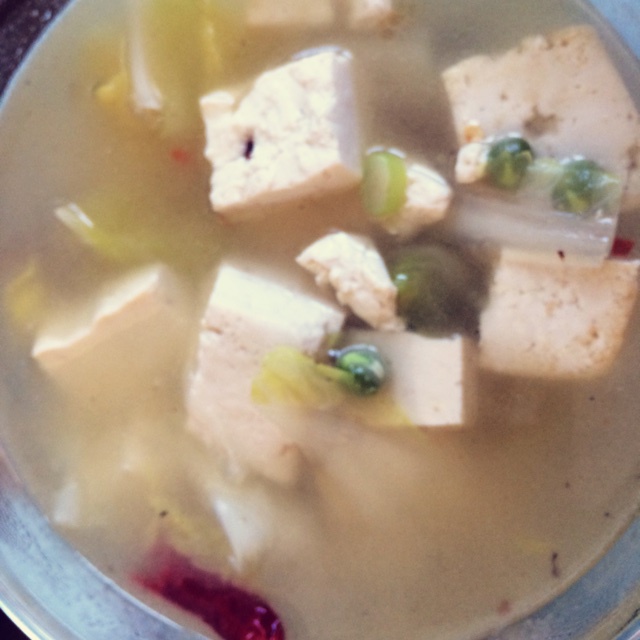 白菜豆腐汤