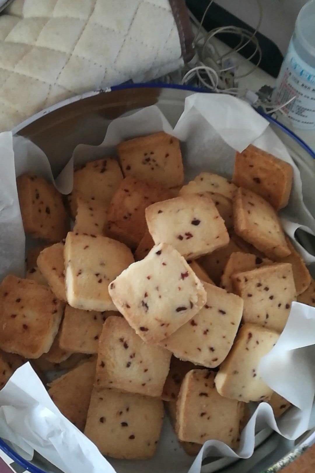 低糖少油版蔓越莓饼干