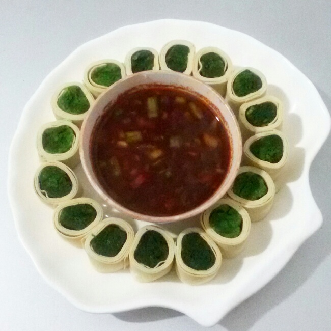 好吃又简单的鸡蛋菠菜卷